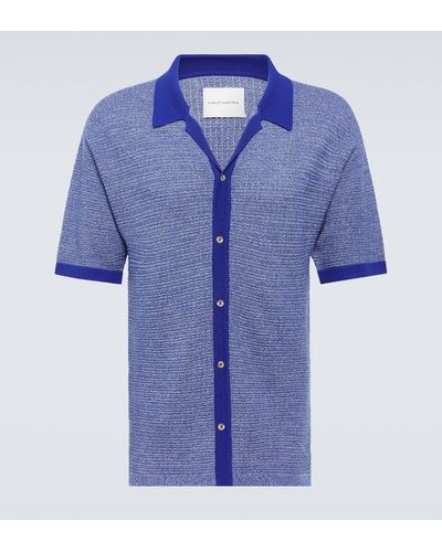 King & Tuckfield Wool Shirt - Blue