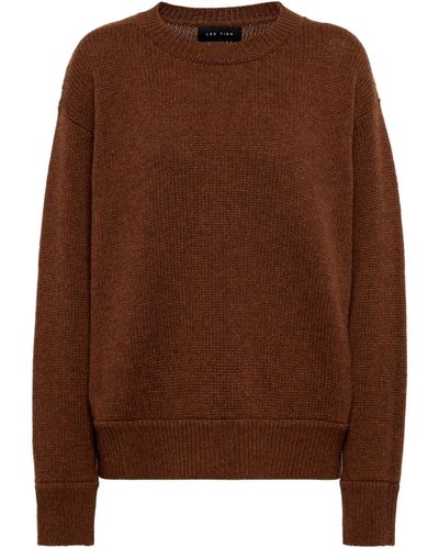 Les Tien Cashmere Knit Sweater - Brown