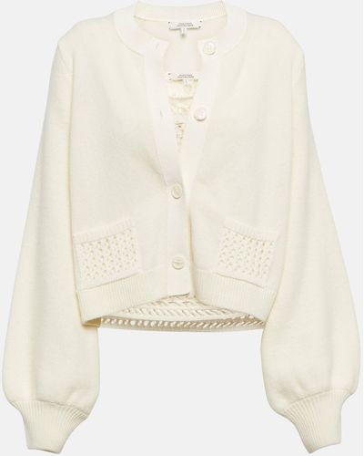 Dorothee Schumacher Wool And Cashmere Cardigan And Camisole Set - Natural