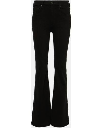 Citizens of Humanity Isola Mid-rise Flared Jeans - Black