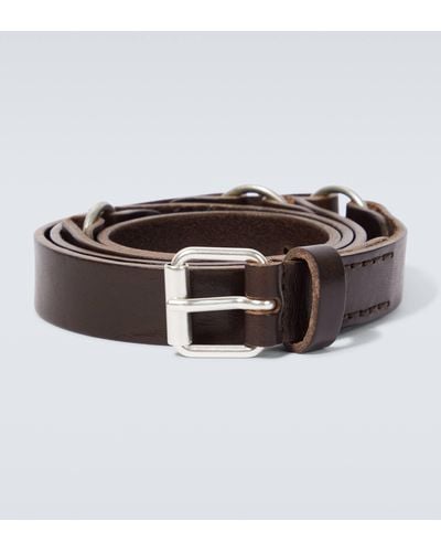 Our Legacy Ring 25 Leather Belt - Brown