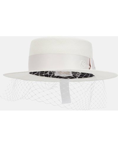 Maison Michel Bridal Kiki Hat - White