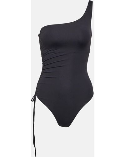 Melissa Odabash Bodrum One-shoulder Swimsuit - Blue