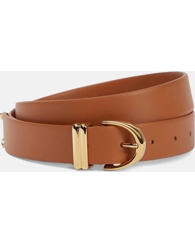 Khaite Bambi Leather Belt - Brown