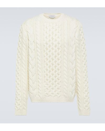 Gabriela Hearst Geoffrey Cable-knit Cashmere Sweater - White