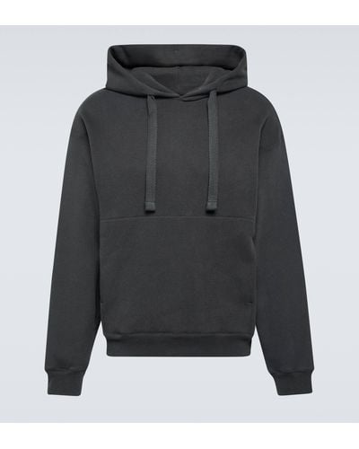 Lemaire Cotton-blend Jersey Hoodie - Grey