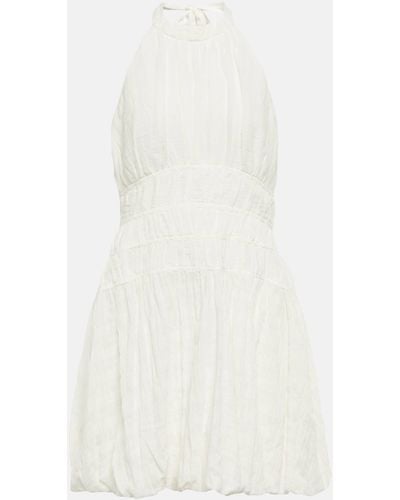 Jonathan Simkhai Bea Cotton Gauze Minidress - White