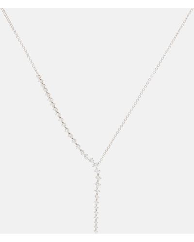 Melissa Kaye Aria Cascade 18kt Gold Necklace With Diamonds - White