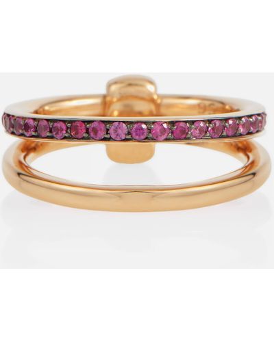 Pomellato Together 18kt Rose Gold Ring With Rubies - Pink