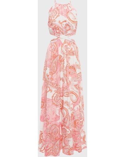 Melissa Odabash Arabella Printed Maxi Dress - Pink