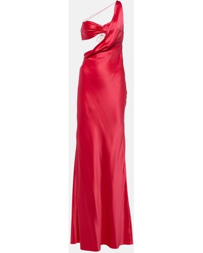 The Sei One-shoulder Silk Gown - Red