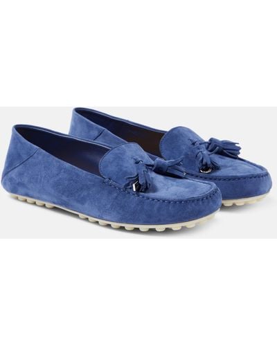 Loro Piana Suede Loafers - Blue