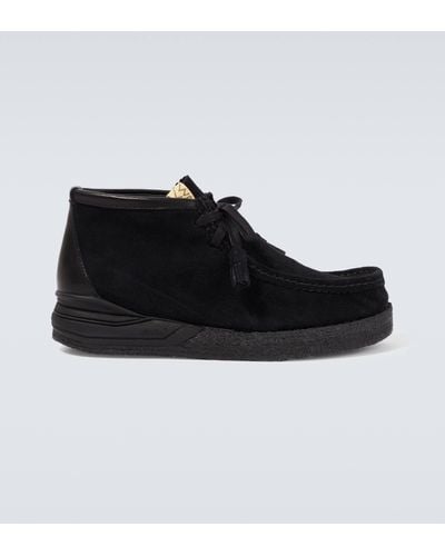Visvim Beuys Trekker-folk Suede Ankle Boots - Black