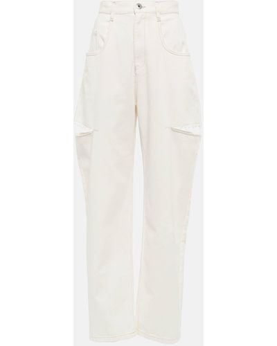 Maison Margiela High-rise Straight Leg Jeans - White