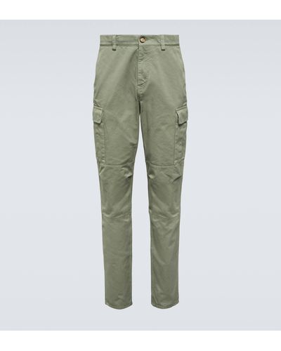 Brunello Cucinelli Cotton Cargo Pants - Green