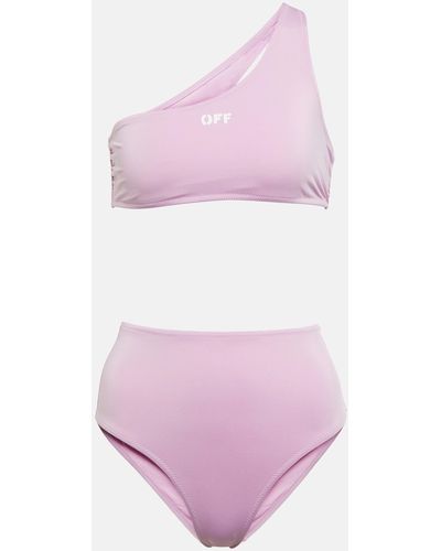 Off-White c/o Virgil Abloh One-Shoulder-Bikini - Pink