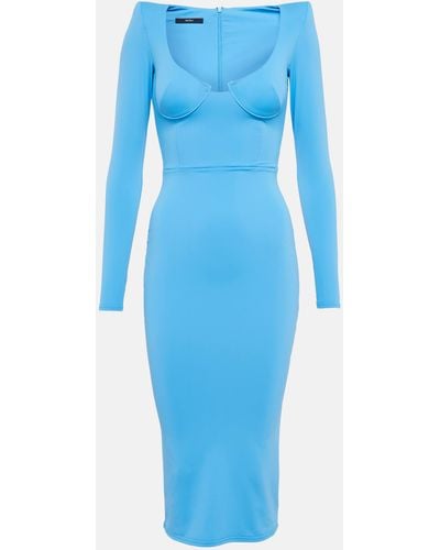 Alex Perry Caiden Midi Dress - Blue