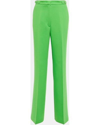 Gabriela Hearst Vesta High-rise Wide-leg Virgin Wool Pants - Green