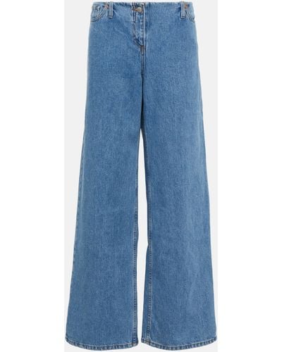 Magda Butrym Low-rise Wide-leg Jeans - Blue