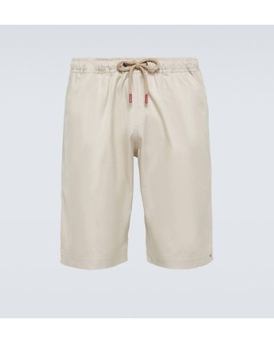 Kiton Cotton Shorts - Natural