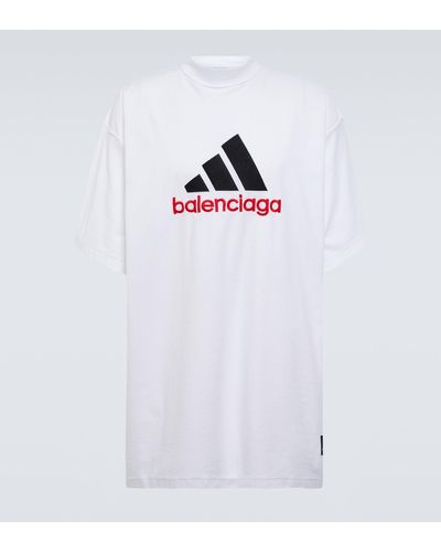 Balenciaga X Adidas Oversized Logo T-shirt - White