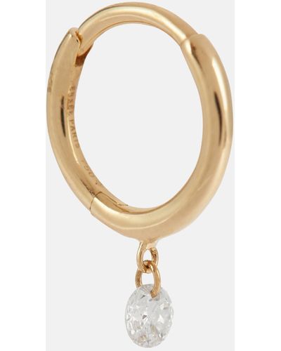 PERSÉE 18kt Yellow Gold And Diamond Single Earring - White