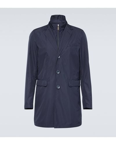 Herno Byron Vest And Coat Set - Blue