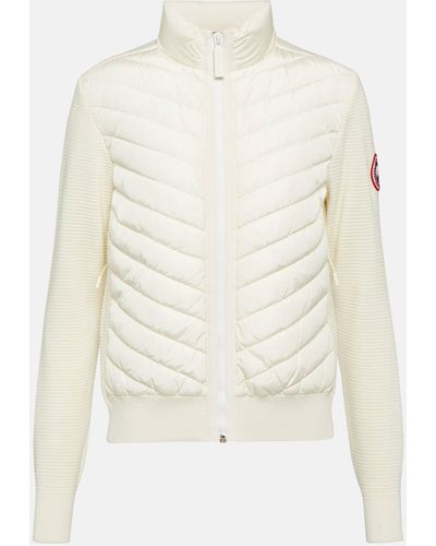 Canada Goose Hybridge® Down-paneled Wool Jacket - White
