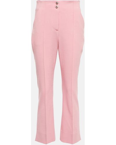 Veronica Beard Kean High-rise Pants - Pink
