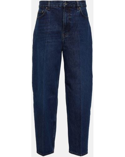 Totême Mid-rise Tapered Jeans - Blue