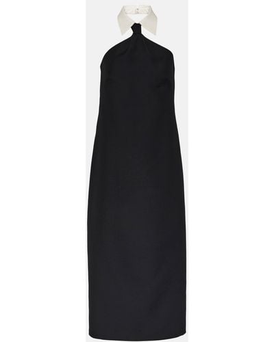 Valentino Crepe Couture Maxi Dress - Black