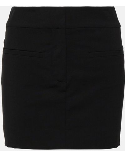 Veronica Beard Wool-blend Miniskirt - Black