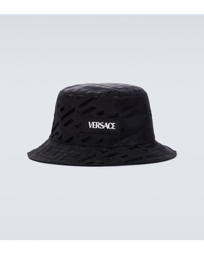 Versace La Greca Bucket Hat - Black