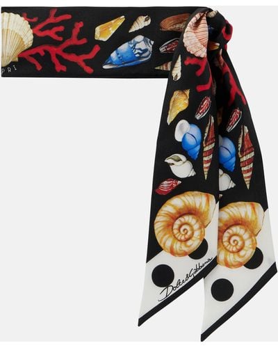 Dolce & Gabbana Capri Printed Silk Twill Scarf - Multicolour