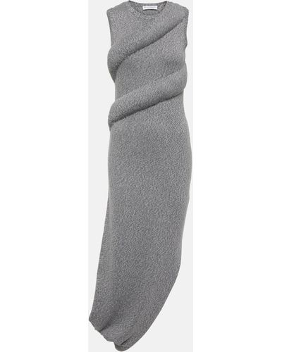JW Anderson Padded Knit Midi Dress - Grey