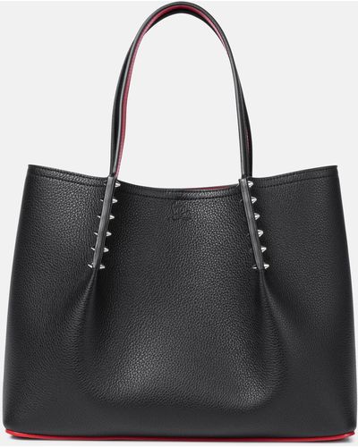 Christian Louboutin Cabarock Small Leather Tote Bag - Black