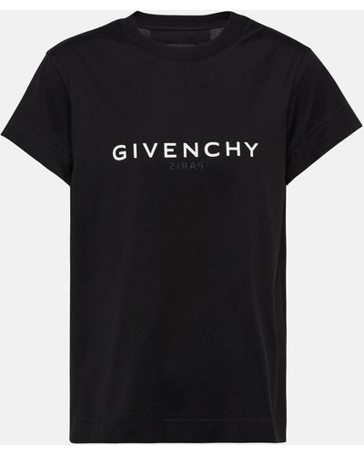 Givenchy T-shirt Aus Baumwoll-jersey Mit Print - Schwarz