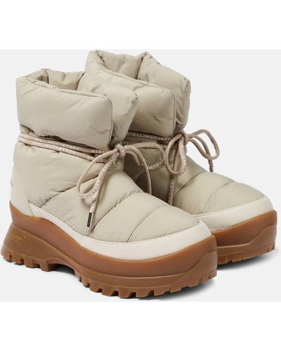 Stella McCartney Beige Trace Puffy Boots - Natural