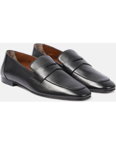 Le Monde Beryl Leather Loafers - Grey