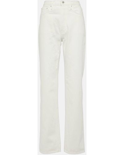 Totême High-rise Straight Jeans - White