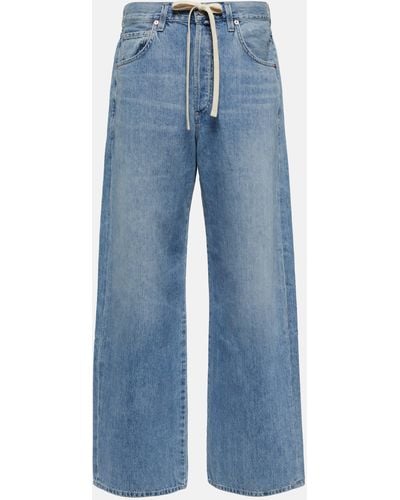 Citizens of Humanity Brynn Low-rise Wide-leg Jeans - Blue