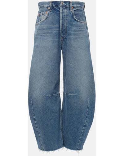 Citizens of Humanity Horseshoe Mid-rise Wide-leg Jeans - Blue