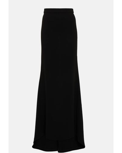 Roland Mouret High-rise Cady Maxi Skirt - Black