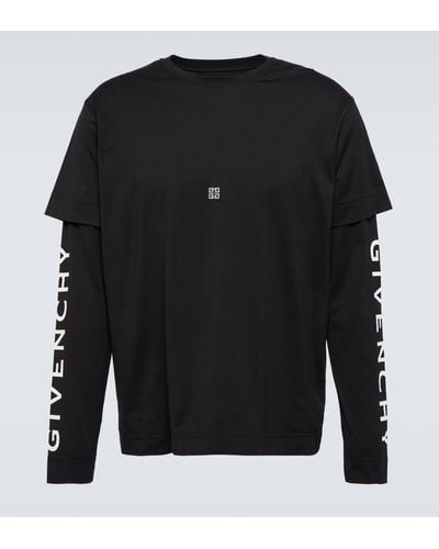 Givenchy Logo Cotton Jersey T-shirt - Black