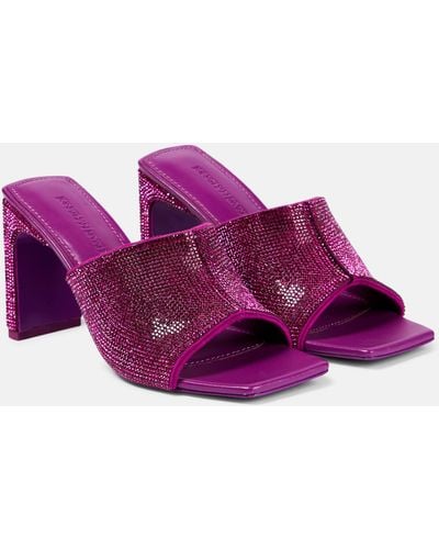 Jonathan Simkhai Asia Crystal-embellished Sandals - Purple
