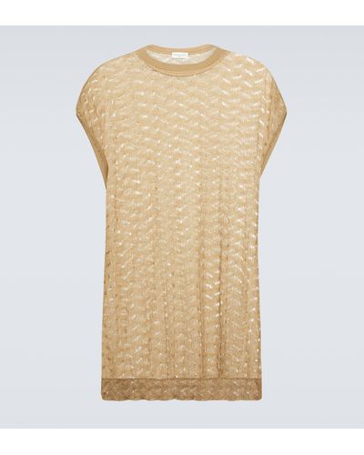 Dries Van Noten Knit Top - Natural