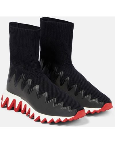 Christian Louboutin Sharky Sock Sneakers - Black