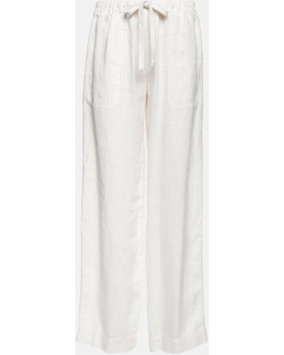 Vince Hemp Straight Pants - White