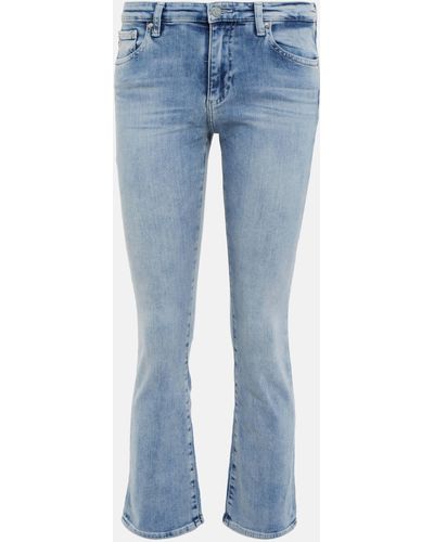 AG Jeans Jodi Crop Mid-rise Jeans - Blue