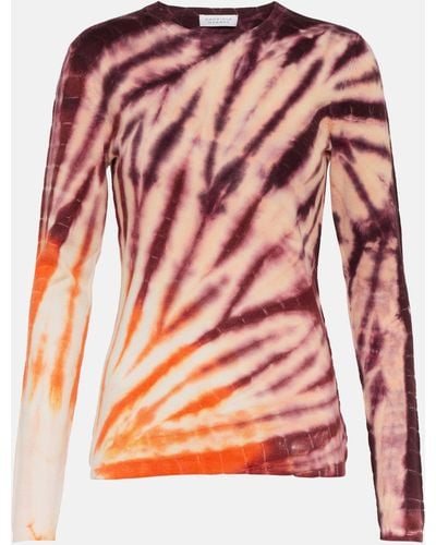 Gabriela Hearst Jameson Tie-dye Wool And Cashmere Sweater - Pink
